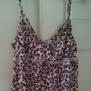 Women's SO PINK Cheetah Tank Top size Extra Large